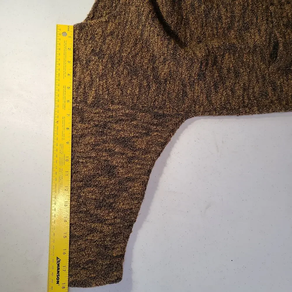 Vintage dia Boutique Brown Knit Sweater with Pockets Women's Oversize S USA 2597 - Picture 7 of 9